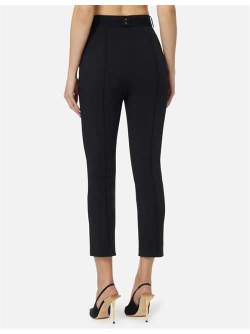 TROUSERS WITH BELT ELISABETTA FRANCHI | PA13261E2110 nero